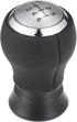 6 Speed Manual Gear Shifter Knob - Car Gearbox Stick Shifter Lever Knob - for Toyota Yaris 2005-2010 Plastic Faux Leather Black Silver Tone - 1 Pc...