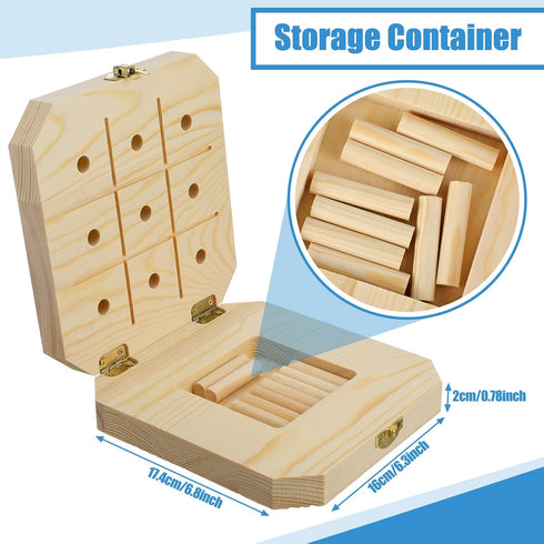 9 Hole Wooden Pegboard for Occupational Therapy Nine Hole Peg Test to Improve Fine Motor Coordination, Finger Dexterity, Concentration and Increas...