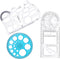 3pcs Multifunctional Geometric Ruler+ 1pc Circle Templates Protractor Plastic Mathematics Drawing Ruler for Student School Office Supplies and Bui...
