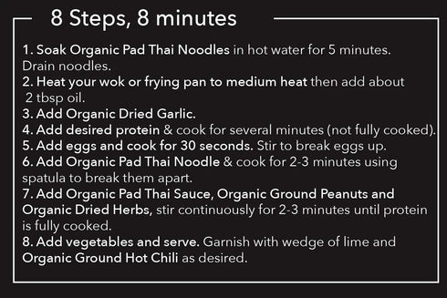 Verve Culture Thai for Two - Organic Pad Thai Noodles with Pad Thai Sauce | Authentic Thai Cooking Kit | Gluten-Free, Vegan...