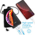 10000 mAh Portable Charger Power Bank,Slim External Battery Pack with Built in AC Wall Plug, USB C Cable Total 3 Different Cables Compatible with ...