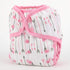 One Size Cloth Diaper Cover Snap with Double Gusset (Pink Arrows)...