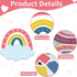 Motivational Rainbow Bulletin Board Cutouts, Happy Sunshine Day Inspirational Positive Classroom Decoration You are a Rainbow of Possibilities Acc...
