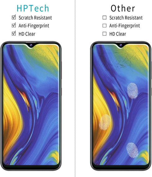 HPTech Screen Protector For Samsung Galaxy A20 Tempered Glass, Easy to Install, Bubble Free 2-pack......