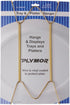 Plymor Gold Finish Wall Mountable Tray and Platter Hanger, 14.25" H x 6.5" W x 0.875" D (for Trays or Platters 16" - 30"), Pack of 2...