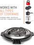 Elite Gourmet ESB-300X Single Countertop Coiled Burner, 1000 Watts Electric Hot Plate, Temperature Controls, Power Indicator Lights, Easy to Clean...
