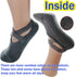 2 Pairs Yoga Socks Pilates Socks Non Slip Grip Socks for Women Pilates Ballet Barefoot Workout Non Slip Socks with Straps...