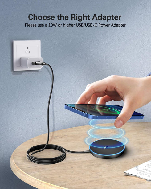 Magnetic Wireless Apple MagSafe Charger for iPhone 15/14/13/12 Series, AirPods - LED Charging Pad With Dual Ports......