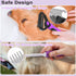 Pet Grooming Brush, Pet Detangling Pet Metal Comb with Long & Short Stainless Steel Teeth for Removing Matted Fur, Dematting Deshedding Brush Cat ...