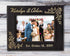 Personalized Newlywed Couples 7x5 Leather Picture Frame Engraved Women Mens Wedding Anniversary Husband Wife...