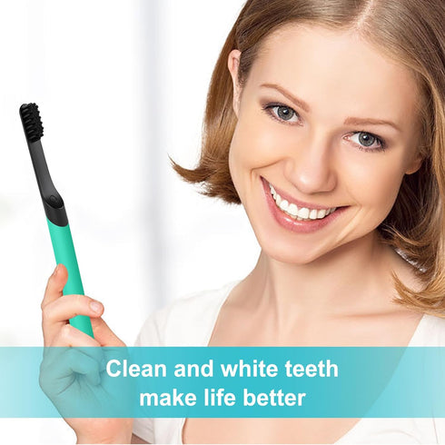 4-Count Black Electric Toothbrush Replacement Heads Compatible with Quip, Adult Refill Brush Heads...