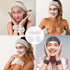5Pcs Face Wash Headband and Wristband Set for Women,Spa Skin Care Headband for Washing Face, Hair Band and Wrist Towels Water Guards for Washing F...