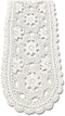 KEPSWET Cotton Floral Oval Handmade Crochet Lace Table Runner Beige (12x60 inch)...