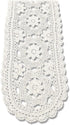 KEPSWET Cotton Floral Oval Handmade Crochet Lace Table Runner Beige (12x60 inch)...