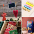 (Pack of 128) Mini Wooden Colored clothespins,16 coloers Each 8pcs...