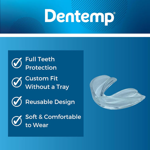 Dentemp Protect-It Custom Fit Grinding Mouth Guard 8 Pack for Grinding Teeth at Night - Night Guards for Teeth Grinding & Sleep...