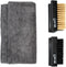 Blackline ELMT Shoe Brushes Kit with Shoe Polishing Cloth — Versatile for Sneakers, Mesh, Boot, Sheepskin, Leather, Suede...