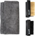Blackline ELMT Shoe Brushes Kit with Shoe Polishing Cloth — Versatile for Sneakers, Mesh, Boot, Sheepskin, Leather, Suede...