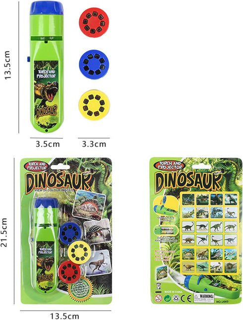 Georgie Porgy Children Projector Toys Educational Science Set Wall Ceiling Tent Torch Toddler Flashlight for Kids Gifts for Boys Girls (Dinosaur)...