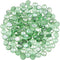 YIYA Green Flat Marble Decorative Beads Glass Gems for Home Decoration Vase Filler Fish Tank Bottom Decoration (About 0.68 lb(310g)/Bag)...