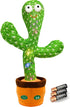 Dancing Talking Cactus Toy, Cactus Baby Toy Singing Mimicking Repeating Recording Cactus Toy, Silly Sunny The Cactus with 3xAA Battery...
