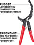 Powerbuilt 942068 Self-Adjusting Oil Filter Pliers , Red...