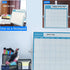 Magnetic Dry Erase Board Calendar- Easy to Clean,Desktop Double Side Monthly Whiteboard with Stand,10 Inch X 10 Inch, Portable Mini White Board Ea...