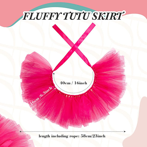 2 Pcs Dog Crown Headband Dog Tutu Dress Set Crystal Rhinestone Dog Tiara Crown Tutu Skirt Dog Dress Cute Pet Costume for Puppy Dog Birthday Party ...