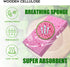 Cleaning Scrub Colored Sponge,Non-Scratch Kitchen Cellulose Dishwashing Sponge,16Pack Biodegradable Natural Sponge...