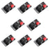 Heyiarbeit 8Pcs 2-Way Speaker Terminal Block Spring Push Release Connector 2 Position Amplifier Spring Jointing Clamp Test Clip...