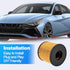 26350-2J000 Engine Oil Filter Fit for 2021-2024 Hyundai Elantra 2.0L 2020-2024 Sonata 2.0L Hybrid (4PCS)...