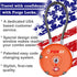 Forge Quality TSA Approved Luggage Locks for Travel Accessories, Suitcase, Pelican case, Set Your own Combination, Zinc Alloy Body-Cable Locks Ora...