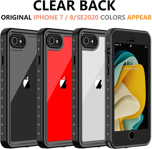 ANTSHARE for iPhone SE 2022 Case/iPhone SE 2020 Case Waterproof,with Built-in Screen Protector,Full Body Shockproof Protective Case for iPhone SE/...