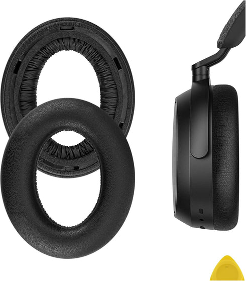 Geekria QuickFit Replacement Ear Pads for Sennheiser Momentum 4 Wireless Over-Ear Headphones Ear Cushions, Headset Earpads, Ear Cups Cover Repair ...