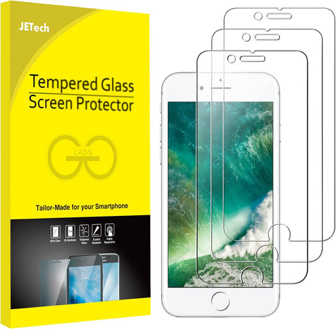JETech Screen Protector for iPhone 8 Plus and iPhone 7 Plus, 5.5-Inch, Tempered Glass Film, 3-Pack......