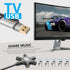 GINTOOYUN USB A/C Male to 5-Port 3.5mm Female Headphone Audio Splitter 5 Jack 3.5mm Stereo Music Sharer 1 Male and 5 Female Splitter Phone Compute...