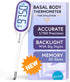 iProven Basal Body Thermometer with Backlight & Big Digits, 1/100 Degree High Precision, BBT for Ovulation Tracking, 30 Memory Recall, Accurate Fe...