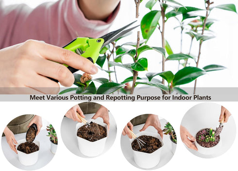 5Pcs Succulent Tools Mini Garden Small Gardening Tools Indoor, Pruning Shear Gardening Scissors, Hand Tool kit for Bonsai, Cactus, Fairy, Housepla...