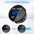 4 in 1-12V USB Outlet RV Accessories Marine Switch Panel Plug, PD3.0 and Dual QC3.0 Car USB Port Aluminum Charger, Lighted 150W Cigarette Lighter ...