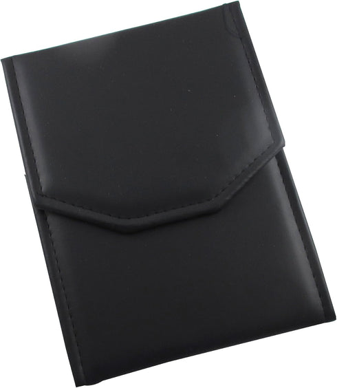 Black Leatherette Necklace Jewelry Travel Folder Storage Display Case (Black Necklace Case, 6.7" x 5.5")...