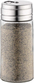 Fox Run 5167 Glass Spice Jar with Stainless Steel Shaker Lid, 6 Ounce, Clear Container for Seasonings, 1 Count (Pack of 1)...