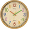 Foxtop Silent Kids Wall Clock 12 Inch Non-Ticking Battery Operated Colorful Childrens Clock for Classroom Playroom Nursery Bedrooms Kids Room Scho...