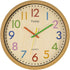 Foxtop Silent Kids Wall Clock 12 Inch Non-Ticking Battery Operated Colorful Childrens Clock for Classroom Playroom Nursery Bedrooms Kids Room Scho...