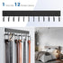 Belt Hanger Wall Mounted, Wooden Belt Organizer Max 12 Storage Capacity, 180° Rotating Space Saving Hangers for Ties, Tank Tops, Scarves, Bras, Ke...