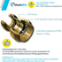 SharkBite 3/4 Inch Water Heater Connection Kit, Push to Connect Brass Plumbing Fittings, PEX Pipe, Copper, CPVC, PE-RT, HDPE, 22441LF...