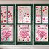 Ivenf Valentines Day Decorations Heart Window Clings Decor, Large Red Pink Heart Tree Cupid Valentines Day Decor for Kids Home School Office Class...