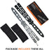 Butterfly Knife, Balisong Trainer Unsharpened Blade, 2 Practice Knives Set with Pouches Fully safe Not Real Blades...
