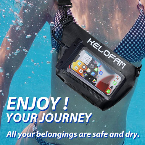 Large Waterproof Bags, Waterproof Phone Pouch for iPhone Pro MAX, Cruise Essentials 2-Piece Set, IPX8 Dry Bags for Vacation Swimming Boating Beach...