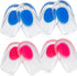 Gel Silicone Heel Pads/Cups,4 Pairs Heel Lifts for Achilles Tendonitis,Shoe Wedge Inserts for Plantar Fasciitis,Sore Heel, Heel Spur and Heel Pain...