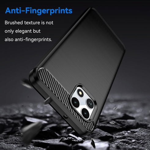 Osophter for Revvl 7 5G Case: T-Mobile Revvl 7 5G Phone Case Shock-Absorption Flexible TPU Rubber Protective Cell Cover for T-Mobile Revvl 7 5G(Bl...